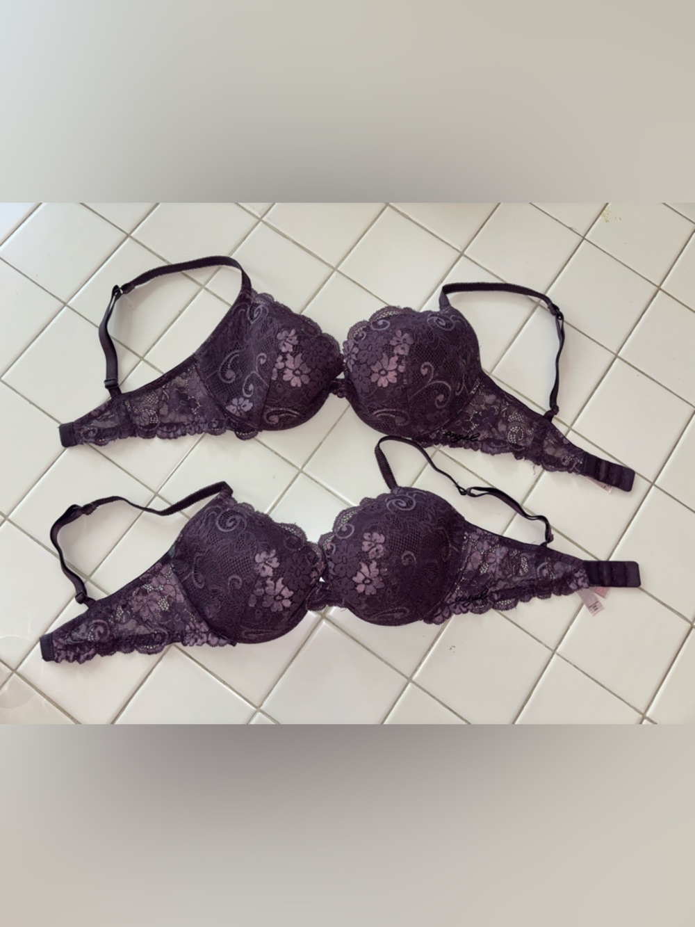 Victoria's Secret Lace Underwire Bra bundle two sexy angel travel work party